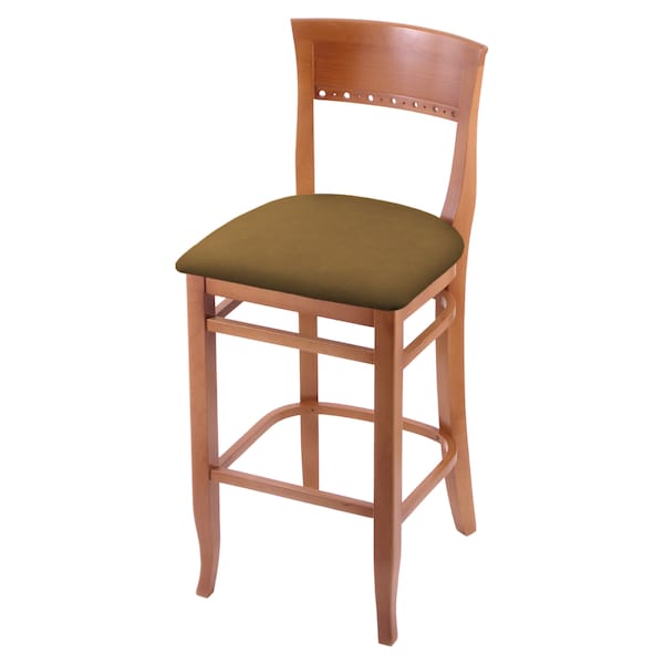 25" Counter Stool, Medium Finish, Canter Saddle Seat